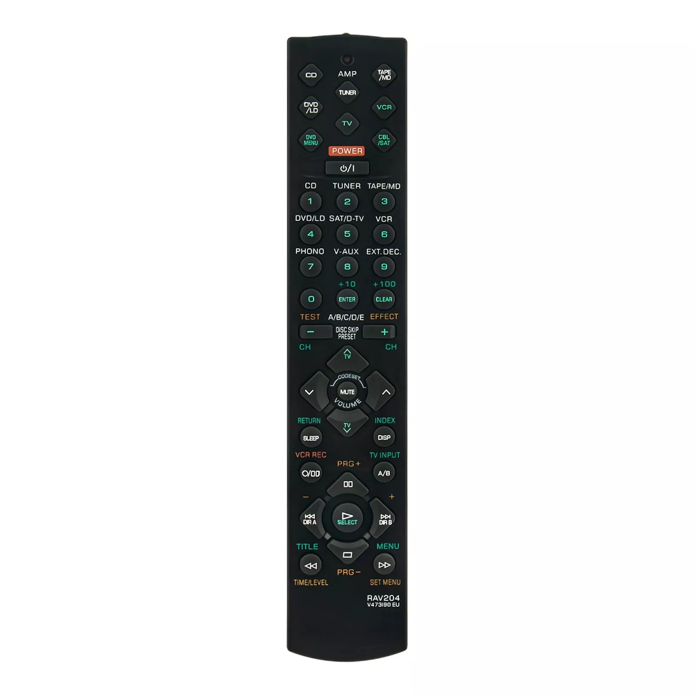 RAV204 V473190 EU Remote Control Replacement for Yamaha RX-V496RDS