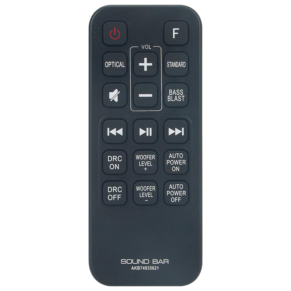 AKB74935621 Remote Control Replacement for LG SoundBar SPJ2BW SJ2
