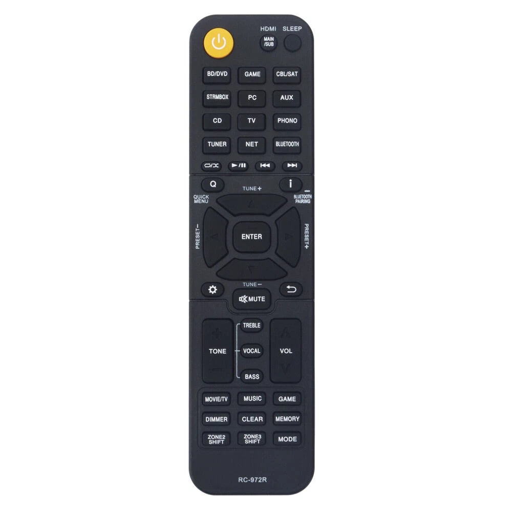 RC-972R Remote Control Replacement for Onkyo AV Receiver TX-NR595 TX-RZ840