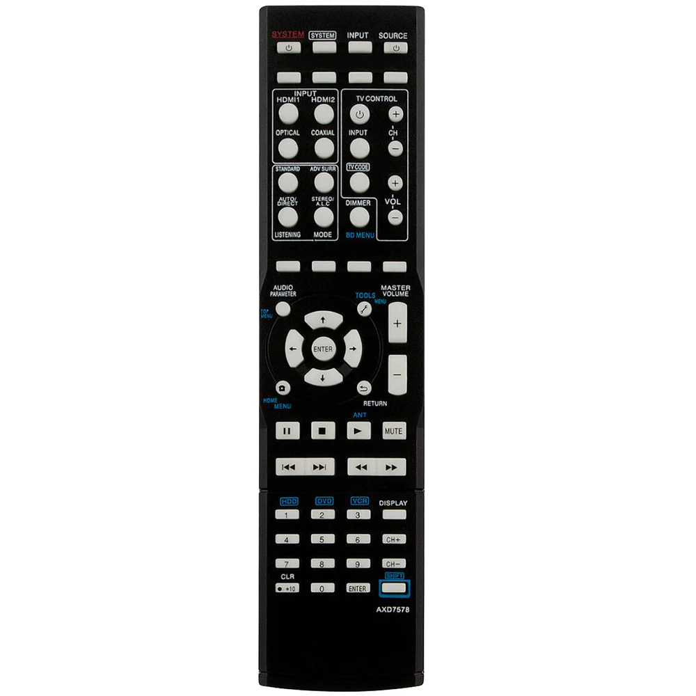 AXD7578 Remote Control Replacement for Pioneer AV Receiver Surround System