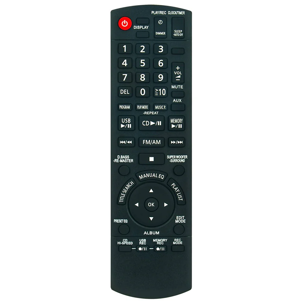 N2QAYB000503 Remote Control Replacement for Panasonic CD Player