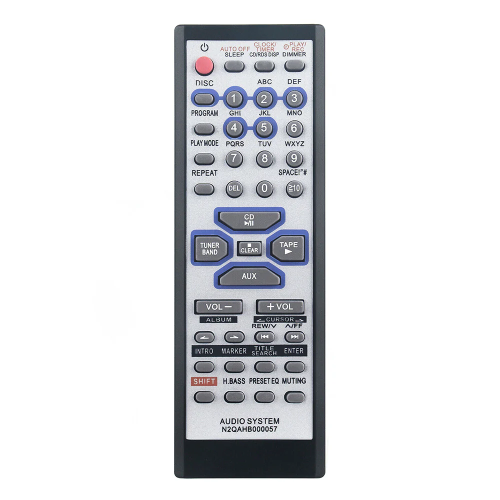 N2QAHB000057 Remote Control Replacement for Panasonic CD Stereo System SC-AK330