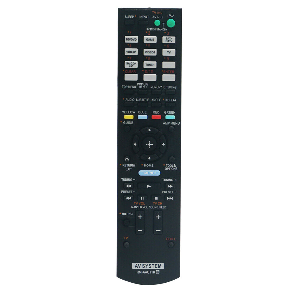 RM-AAU116 Remote Replacement Control for Sony AV Receiver STR-KS470 STR-DH520 HT-DDW3500