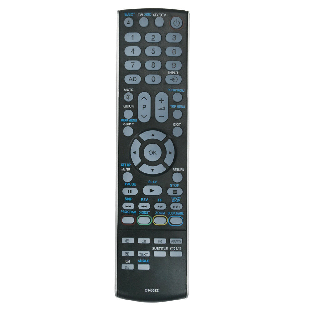CT-8022 Remote Replacement for Toshiba TV/DVD CT90374 32DB833 42DB833