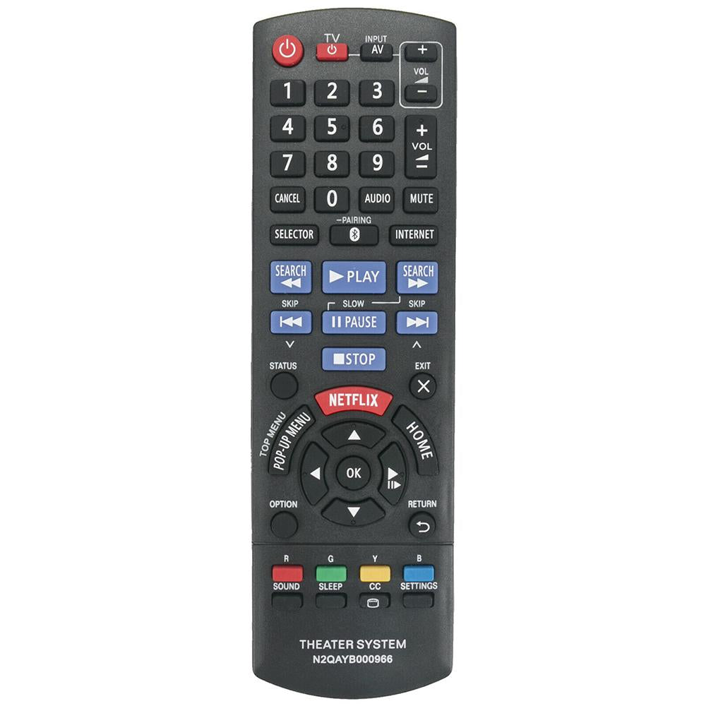 N2QAYB000966 Remote Replacement for Panasonic Blu-ray Player SC-BTT466