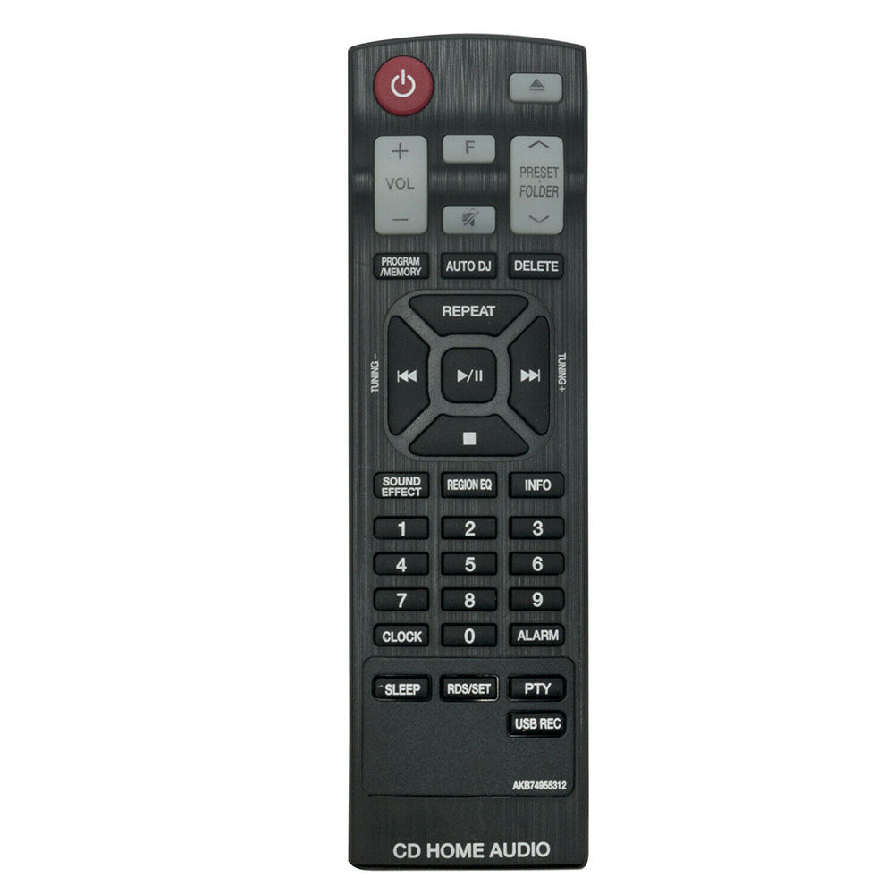 AKB74955312 Replacement Remote Control for LG Mini Hi-Fi System CM4560