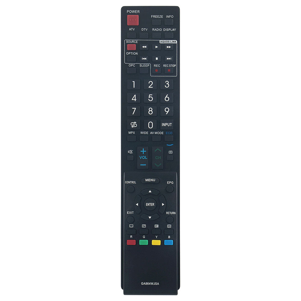 GA864WJSA Replacement Remote Control for Sharp RRMCGA864WJSA