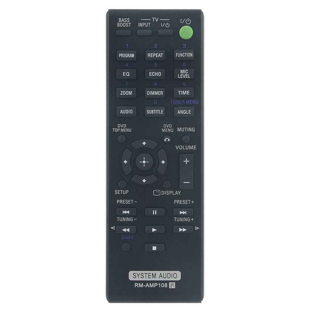 RM-AMP108 Replacement Remote Control fit for Sony MHC-ECL6D