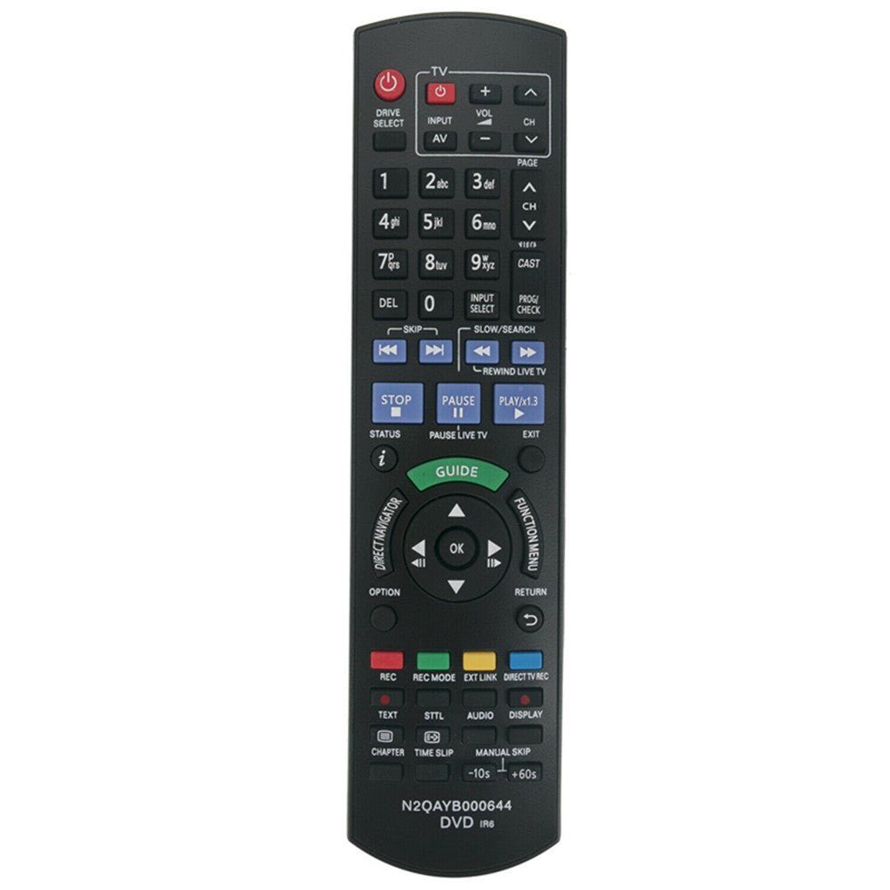 N2QAYB000644 Remote Replacement for Panasonic DMR-XS400 DMR-XS400EGK DVD Recorder