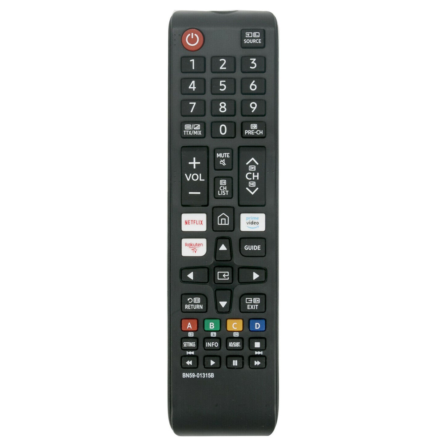 BN59-01315B Remote Replacement for Samsung TV with Netflix Prime Video Raukten Buttons