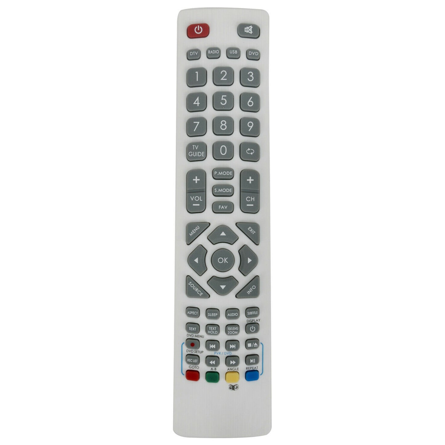 SHW/RMC/0105 Remote Replacement for Sharp Aquos Freeview 4K UHD TV LC-32DHE5111KW