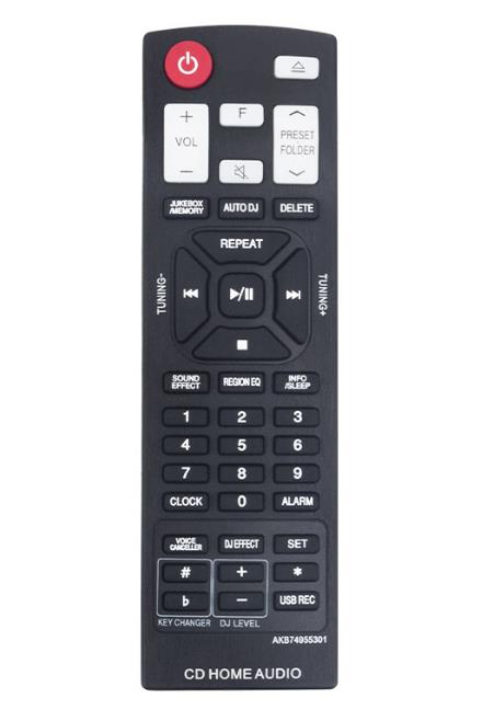 AKB74955301 Remote Control Replacement for LG Home Audio System CM8460 CM9760
