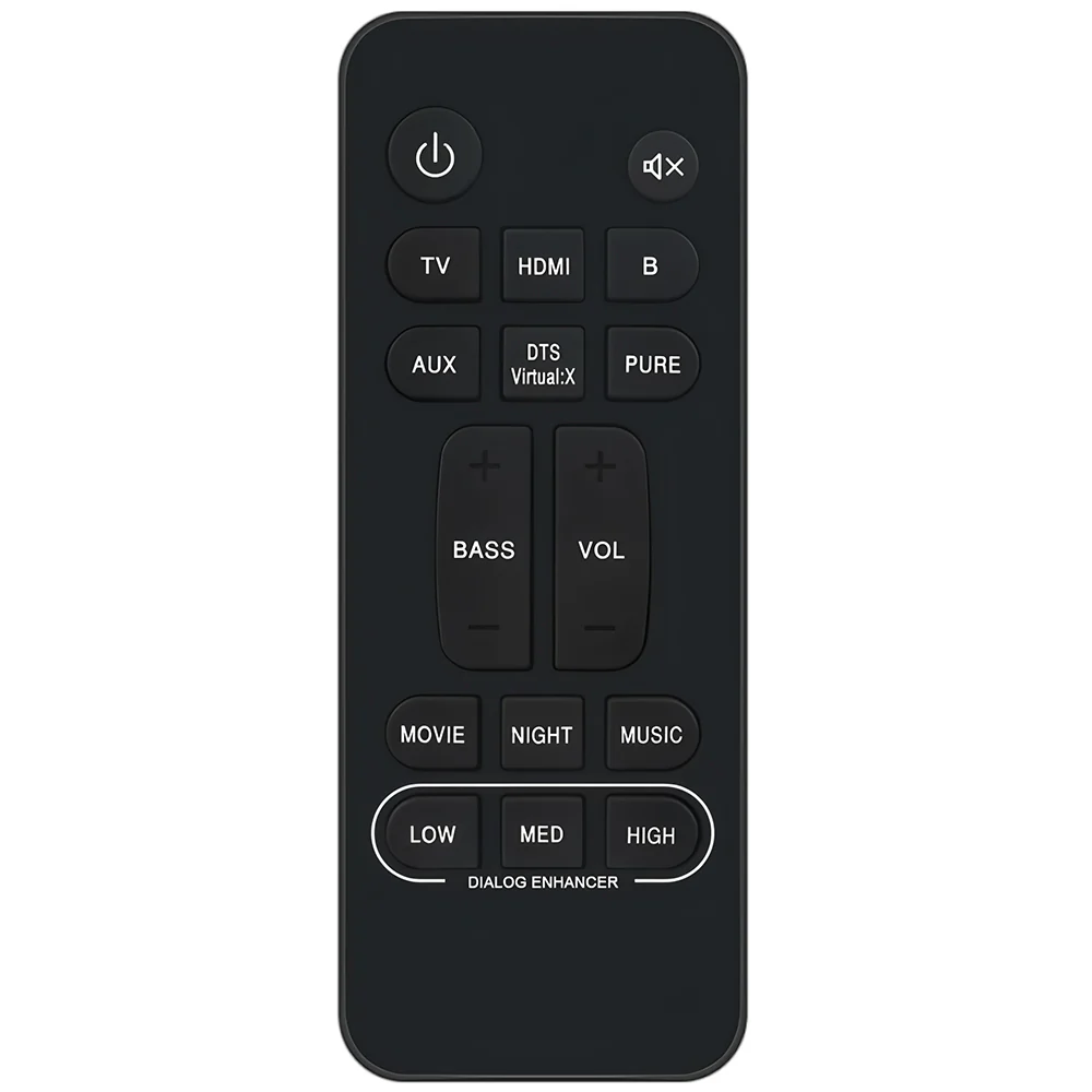 RC-1251 Remote Control Replacement for Denon Soundbar DHT-S217 RC-1236 RC-1245
