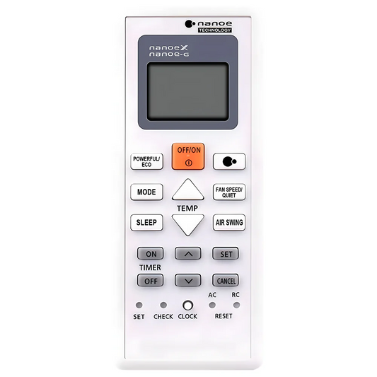 A75C07360 Remote Control Replacement for Panasonic Inverter Air Conditioner