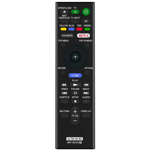 RMT-VB310U Remote Control Replacement for Sony UBP-UX80 UBP-X800 UBP-X800M2