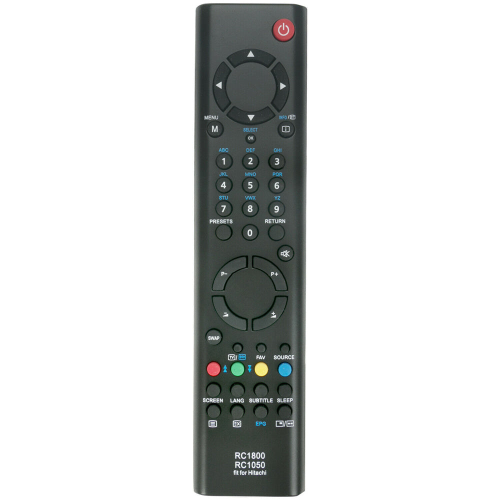 RC1050 Remote Replacement Control for Hitachi Grundig Sanyo CE19LD Logik Bush Techwood TV's
