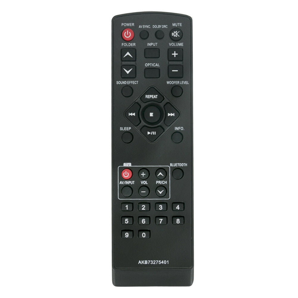 AKB73275401  Remote Replacement  for LG LSB316 SHS36-D