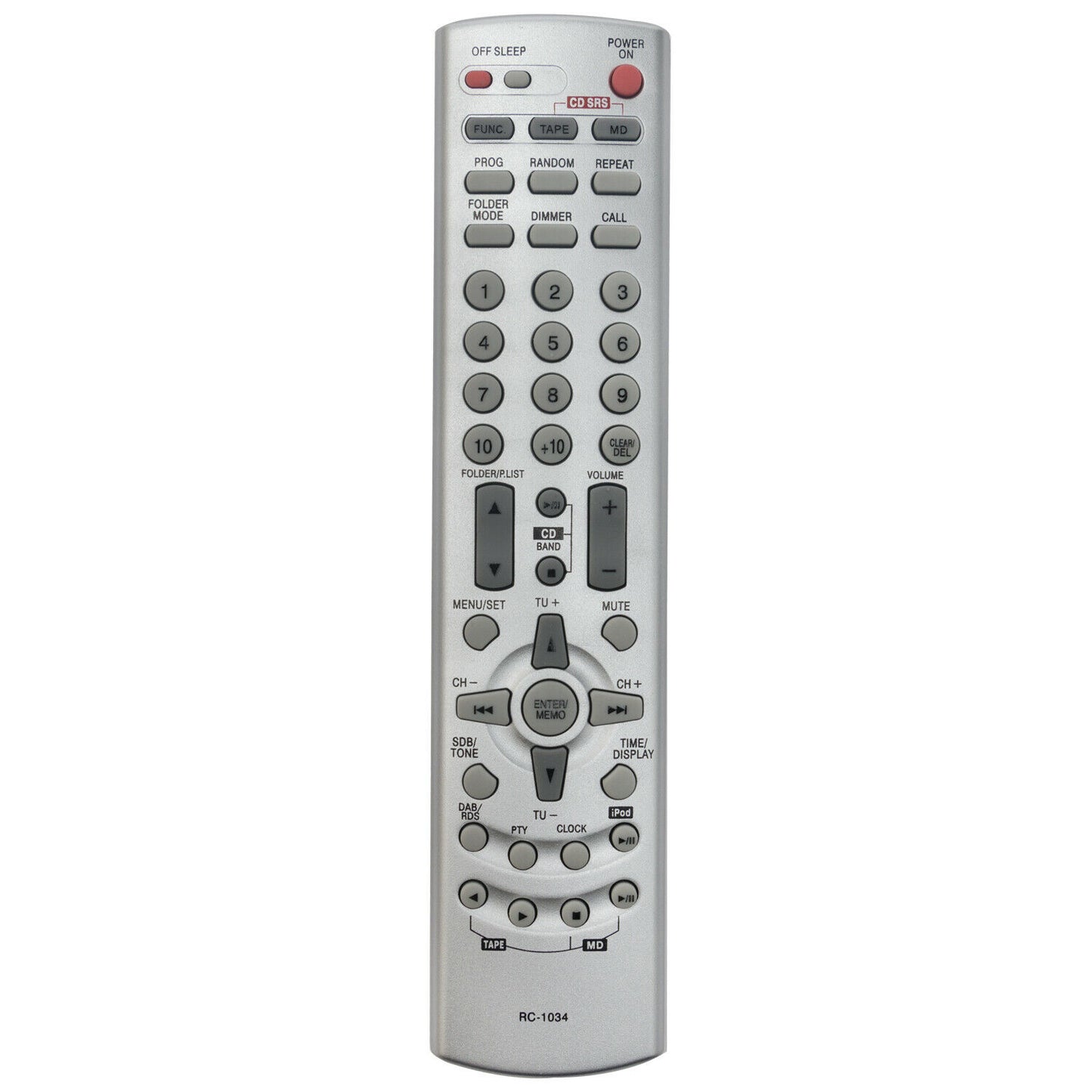 RC-1034 Remote Replacement Control for Denon AM-FM Stereo Receiver DRA-F102