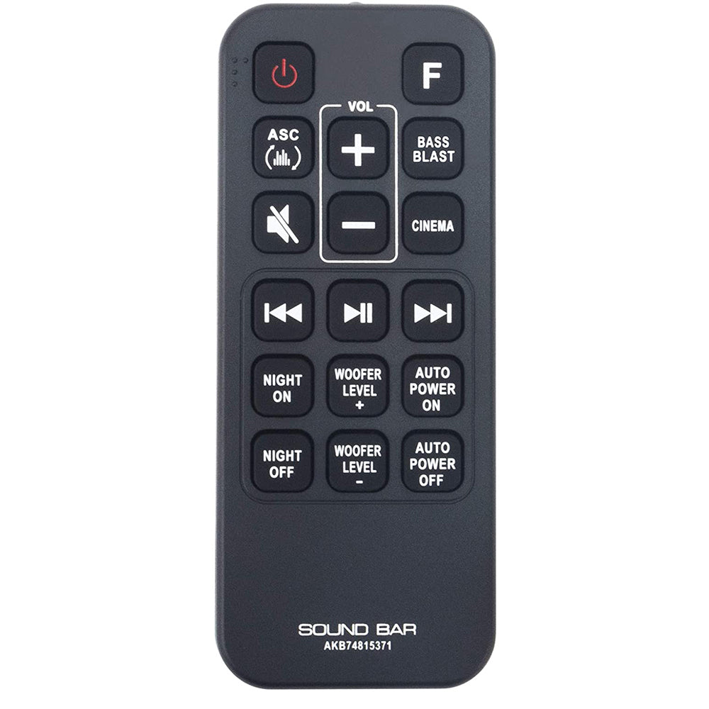 AKB74815371 Replacement Remote for LG Sound Bar Audio SJ3 SJ4