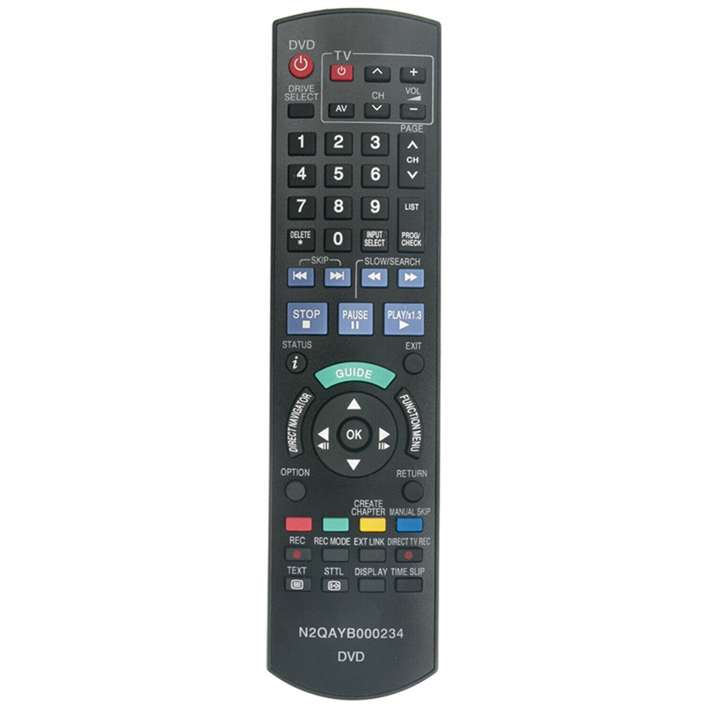 N2QAYB000234 Remote Replacement for Panasonic DMR-EX768EB DMR-EX768 DVD-Recorder