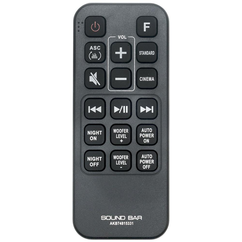 AKB74815331 Remote Replacement for LG Soundbar SH4 SPH5B-W