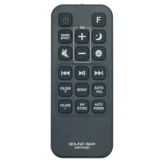 AKB75155301 Replacement Remote Infrared for LG Sound Bar SJ5