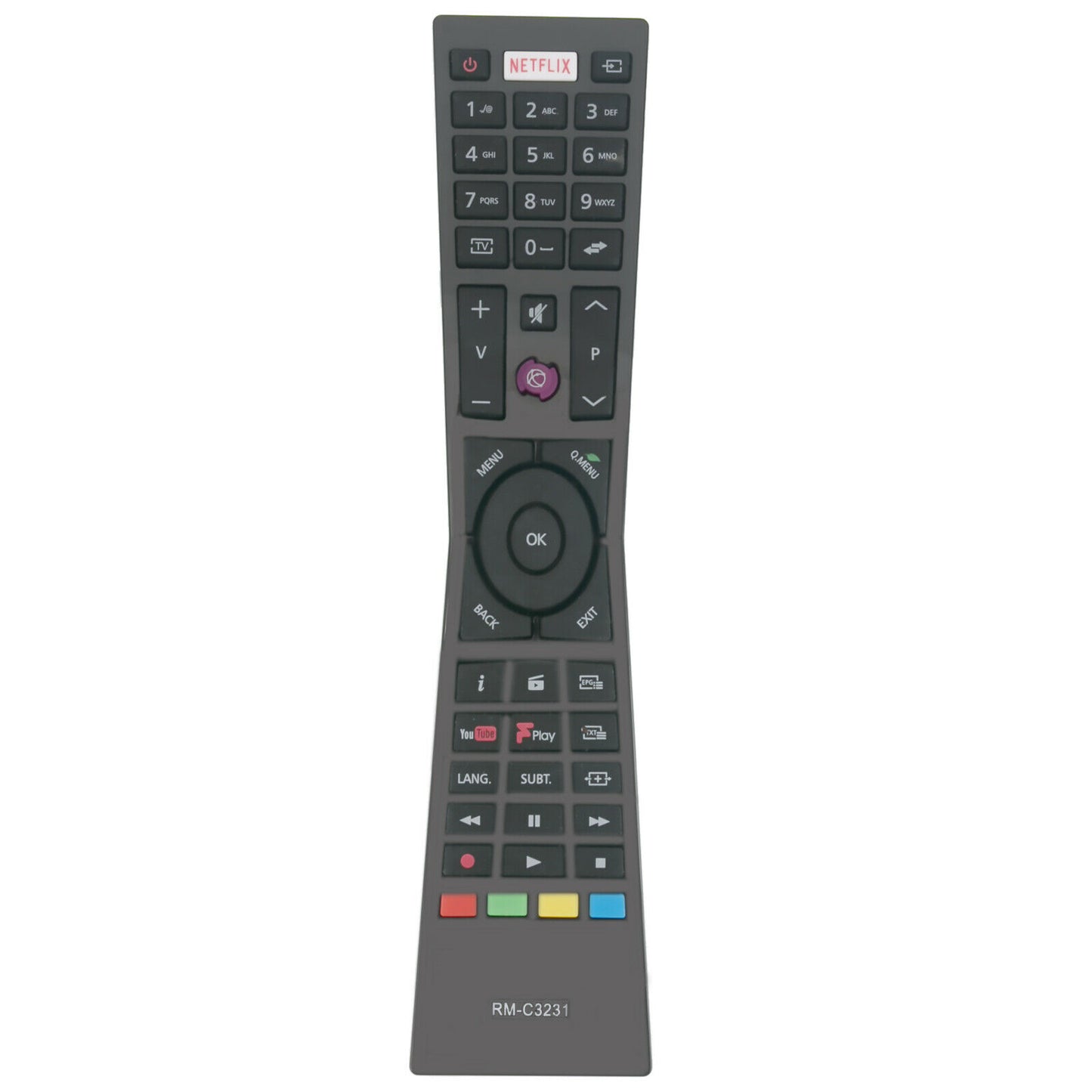 RM-C3231 Remote Replacement for JVC TV LT-32C660 LT-40C860 LT-43C862 LT-49C760