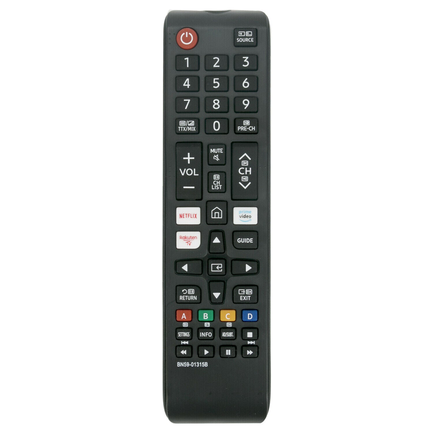 BN59-01315B  Remote Replacement for Samsung TV with Netflix Prime Video Raukten Buttons