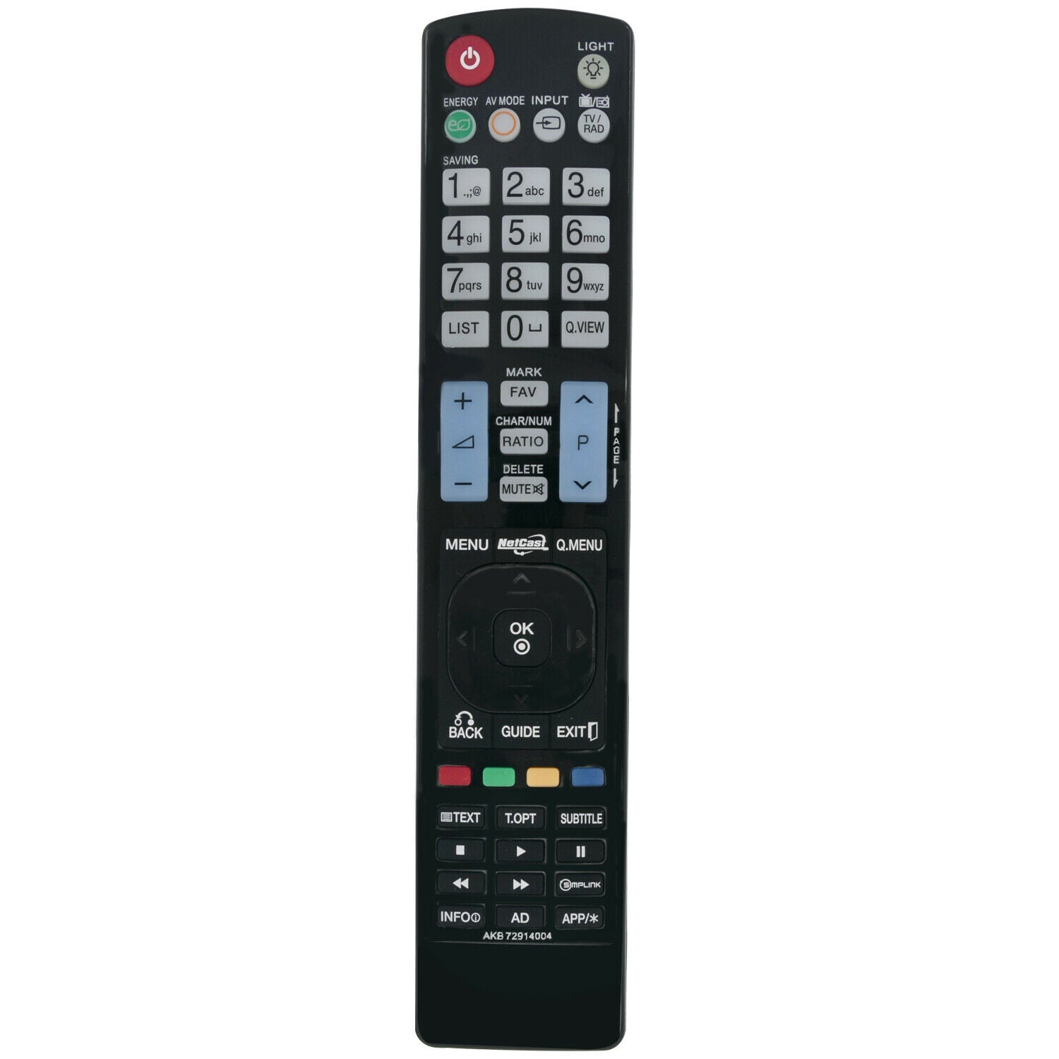 Replacement Remote for LG TV AKB72914004