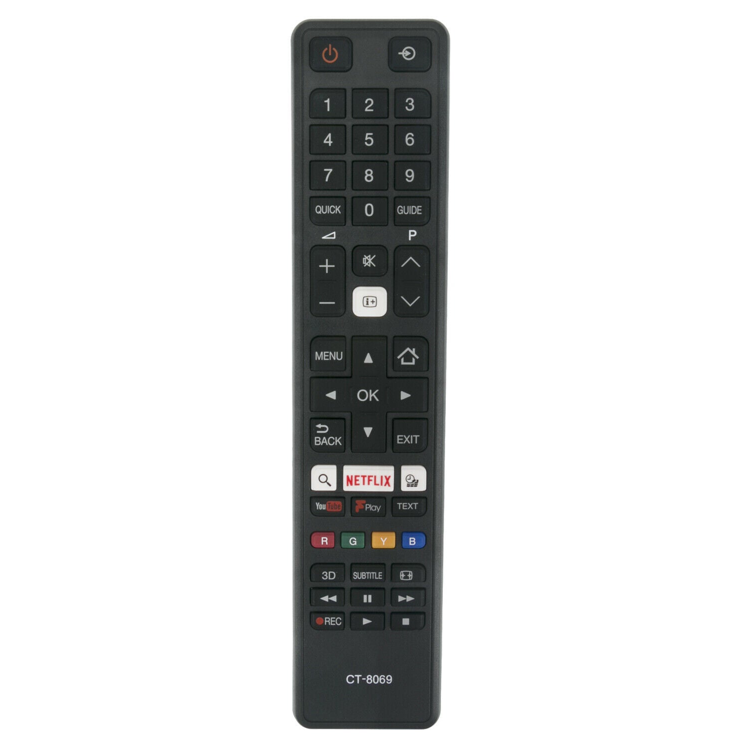 CT8069 CT-8069 Remote Replacement Toshiba Remote for Smart TV