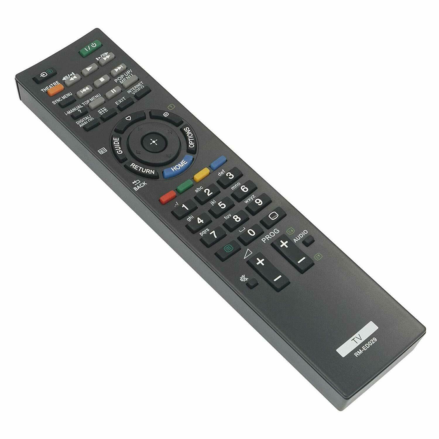 RM-ED029 Remote Replacement for Sony KDL-40EX40B KDL-40EX43B KDL-32EX40B KDL-32EX43B